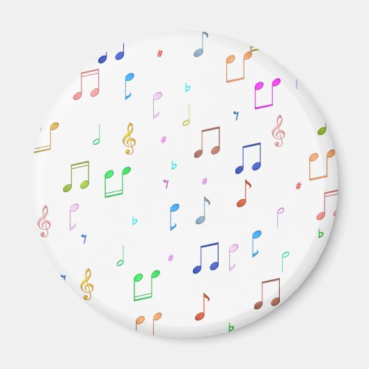 Aimant Notes et symboles de musique (Devant)