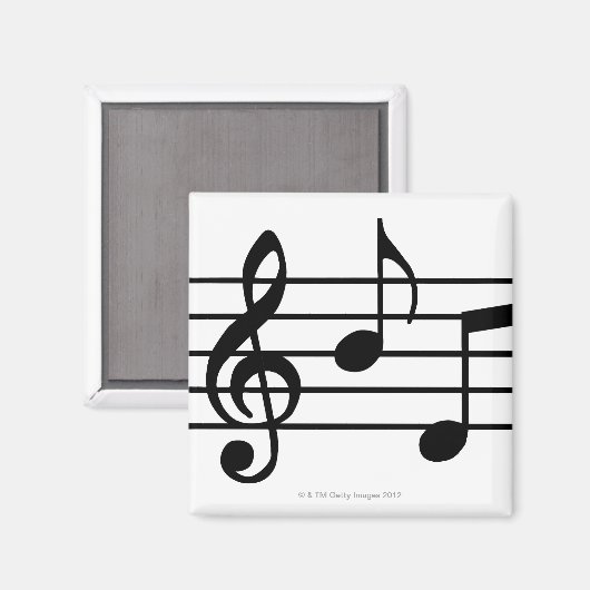 Aimant Notes musicales (Recto/Verso)