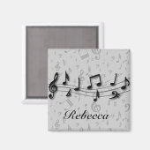 Aimant Notes musicales de Personnalized (Recto/Verso)