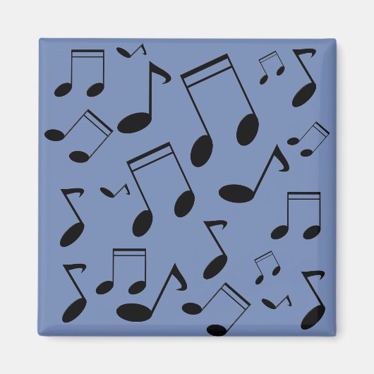 Aimant Notes musicales noires (Devant)