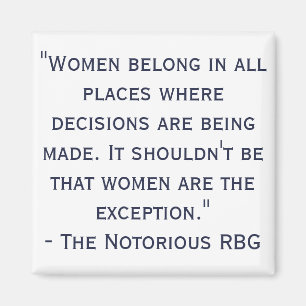 Aimant notoire de citation de RBG