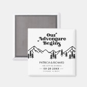 Aimant Notre Aventure Commence Un Mariage Extérieur Écono (Recto/Verso)