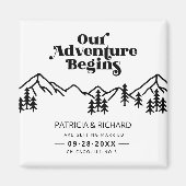 Aimant Notre Aventure Commence Un Mariage Extérieur Écono (Devant)