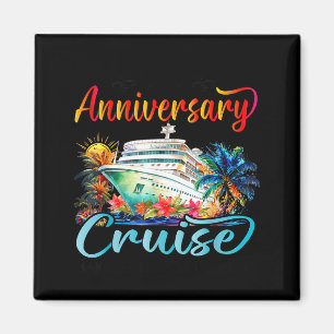 Aimant Notre croisière d'anniversaire de mariage mari fem