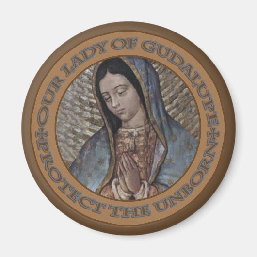 AIMANT NOTRE DAME DE GUADALUPE PROTÈGE LE DÉNONCÉ (Devant)