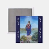 Aimant NOTRE DAME DE LA LUMIÈRE Vierge de l'Immaculée Con (Recto/Verso)
