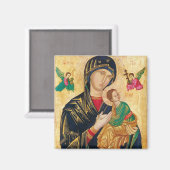 Aimant Notre Dame de l'aide perpétuelle (Recto/Verso)