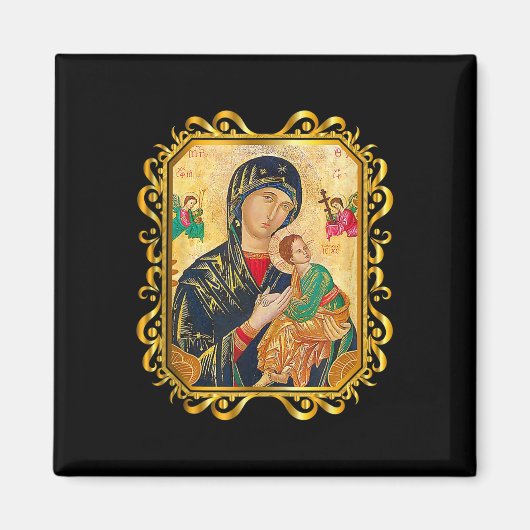 Aimant Notre Dame De L'Aide Perpétuelle Béni Mère Mary Ch (Devant)