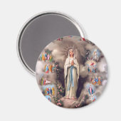 Aimant Notre Dame de Lourdes (Recto/Verso)