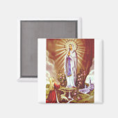 Aimant Notre Dame de Lourdes (Recto/Verso)