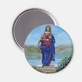 Aimant NOTRE-DAME DE LUMIÈRE Madone de l'Immaculée Concep (Recto/Verso)