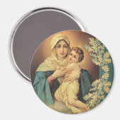 Aimant Notre-Dame de Schoenstatt Vierge Marie Jésus Mère (Recto/Verso)