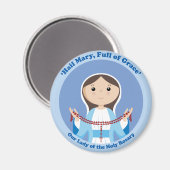 Aimant Notre-Dame du Rosaire (Recto/Verso)