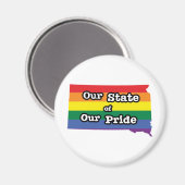 Aimant Notre état de notre fierté | Dakota du Sud (Recto/Verso)