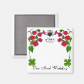 Aimant Notre mariage irlandais (Recto/Verso)