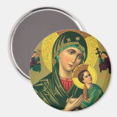 Aimant Notre mère de l'aide perpétuelle (Recto/Verso)