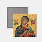 Aimant Notre Mère du Succor perpétuel (Recto/Verso)