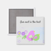 Aimant Notre nid est le meilleur (Recto/Verso)