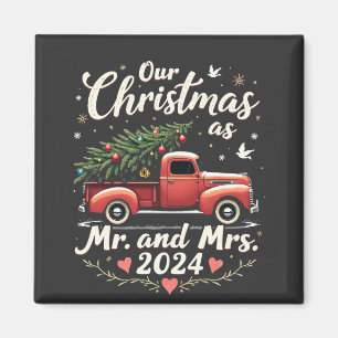 Aimant Notre Noël en tant que M. et Mme 2024 Couples asso