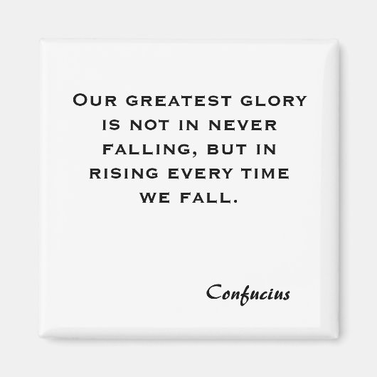 Aimant Notre plus grande gloire n'est pas de ne jamais to (Devant)