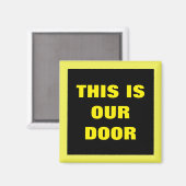 Aimant Notre Porte Générique Stateroom Porte Marker Jaune (Recto/Verso)