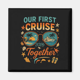 Aimant Notre première croisière 2026 ensemble voyage en f