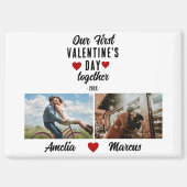 Aimant Notre première Saint Valentin Ensemble 2 Photos (Recto)
