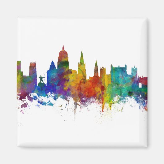 Aimant Nottingham England Skyline (Devant)