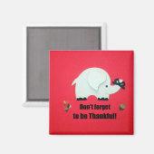 Aimant N'oublie pas d'être reconnaissante. (Recto/Verso)