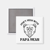 Aimant N'oublie pas Papa Bear (Recto/Verso)