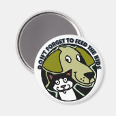 Aimant N'oubliez pas de nourrir les enfants (Recto/Verso)