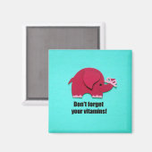 Aimant N'oubliez pas vos vitamines ! (Recto/Verso)