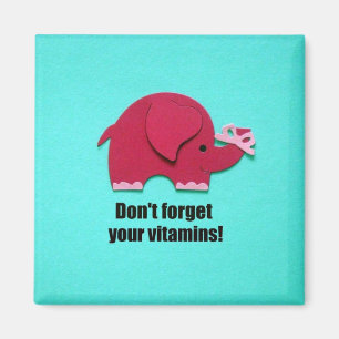 Aimant N'oubliez pas vos vitamines !