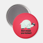 Aimant N'oubliez pas votre casque ! (Recto/Verso)
