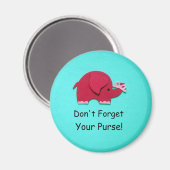 Aimant N'oubliez pas votre sac à main ! (Recto/Verso)