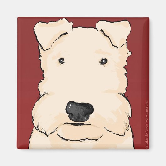 Aimant Nougat grenat (Devant)