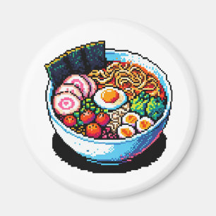 Aimant Nouilles Pixel Art Ramen