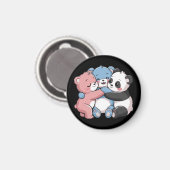 Aimant Nounours mignons avec Panda (Recto/Verso)