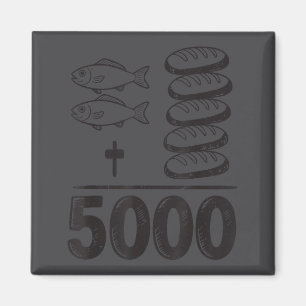 Aimant Nourrir 5000 Miracles Jésus Mathématiques Chrétien