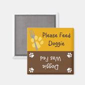Aimant Nourrir le Doggie (Recto/Verso)