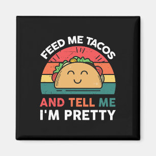Aimant Nourris-moi T-shirt taco Enfants Femmes Mexicain M