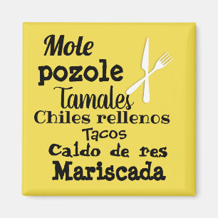 Aimant nourriture mexicaine populaire