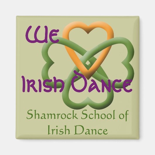 Aimant Nous aimons la danse irlandaise (Devant)