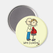 Aimant Nous attendons des maillots et des cadeaux pour bé (Recto/Verso)