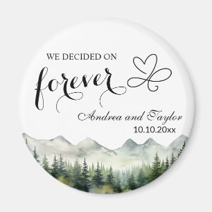 Aimant Nous avons choisi le cadeau de mariage Forever Ele
