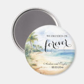 Aimant Nous avons décidé sur Forever Elegant Wedding fave (Recto/Verso)