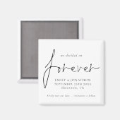 Aimant Nous avons décidé sur Forever White Enregistrer la (Recto/Verso)