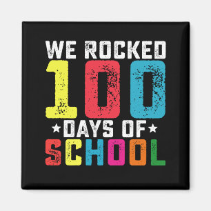 Aimant Nous avons fêté 100 jours d'école Enseignant Élève