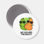 Aimant Nous Avons Gourdi Le Beat Funny Veggie Pun (Recto/Verso)