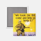 Aimant Nous avons pris la colline (Recto/Verso)